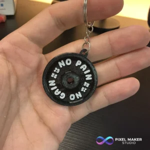 Anilha No Pain No Gain 20Kg - Chaveiro