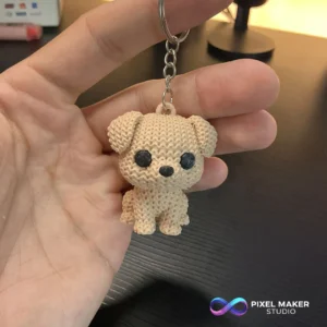 Cachorrinho de Tricô - Chaveiro