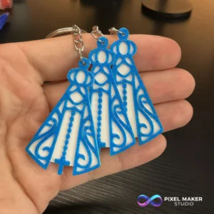 Kit 3 Nossa Senhora Aparecida - Chaveiro